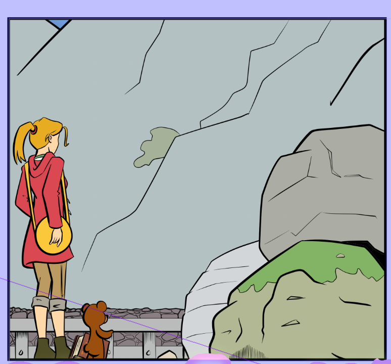 Panel 1 with flat colours